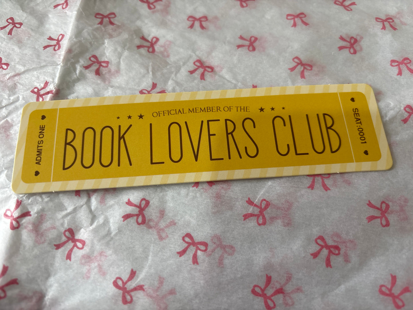 Book Lovers Club Yellow