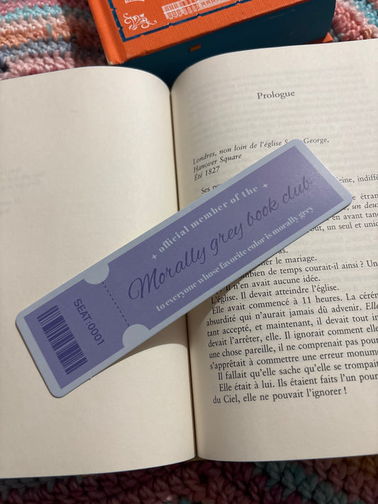 Morally Grey Book Club Blue