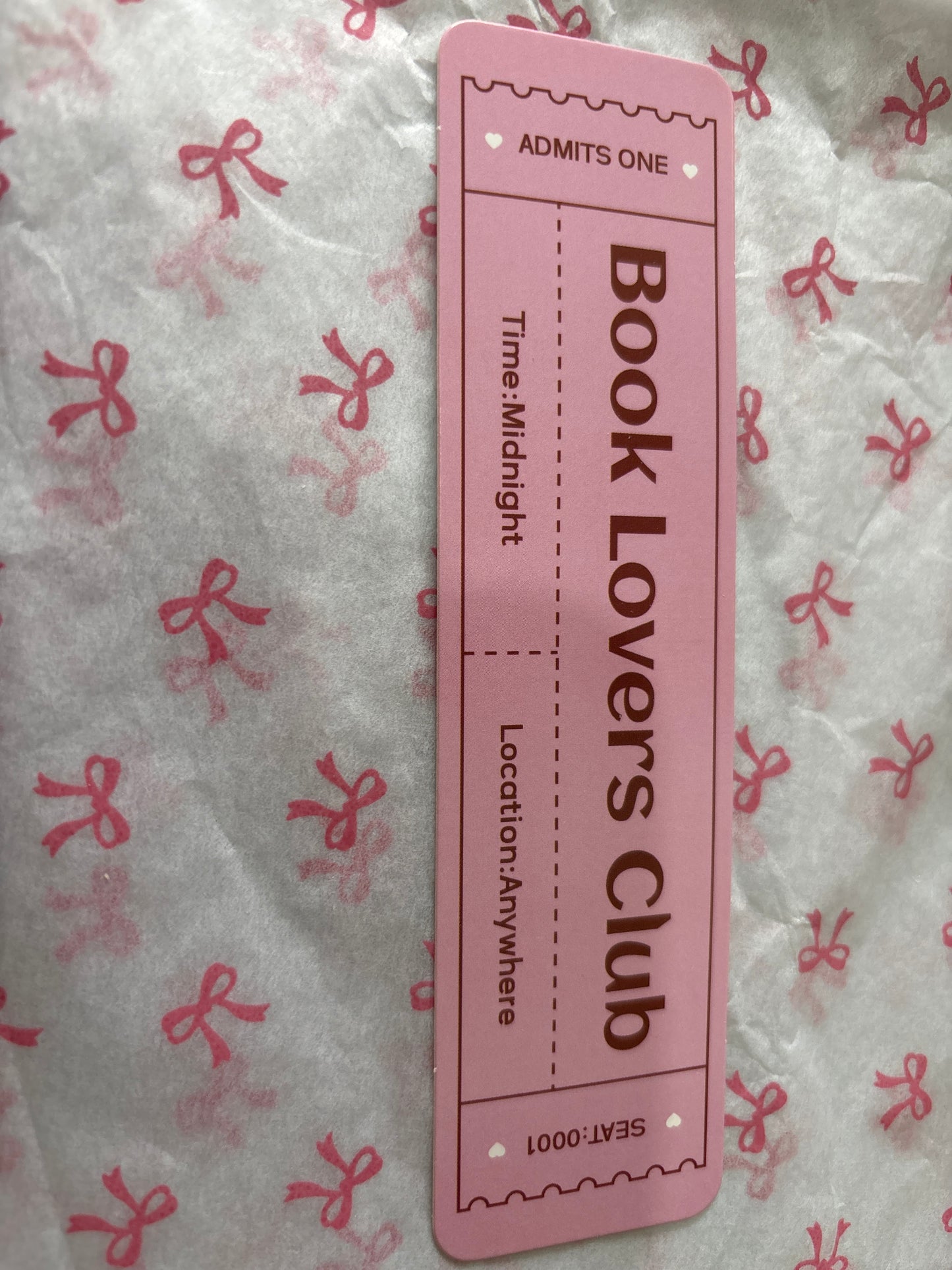 Book Lovers Club Pink